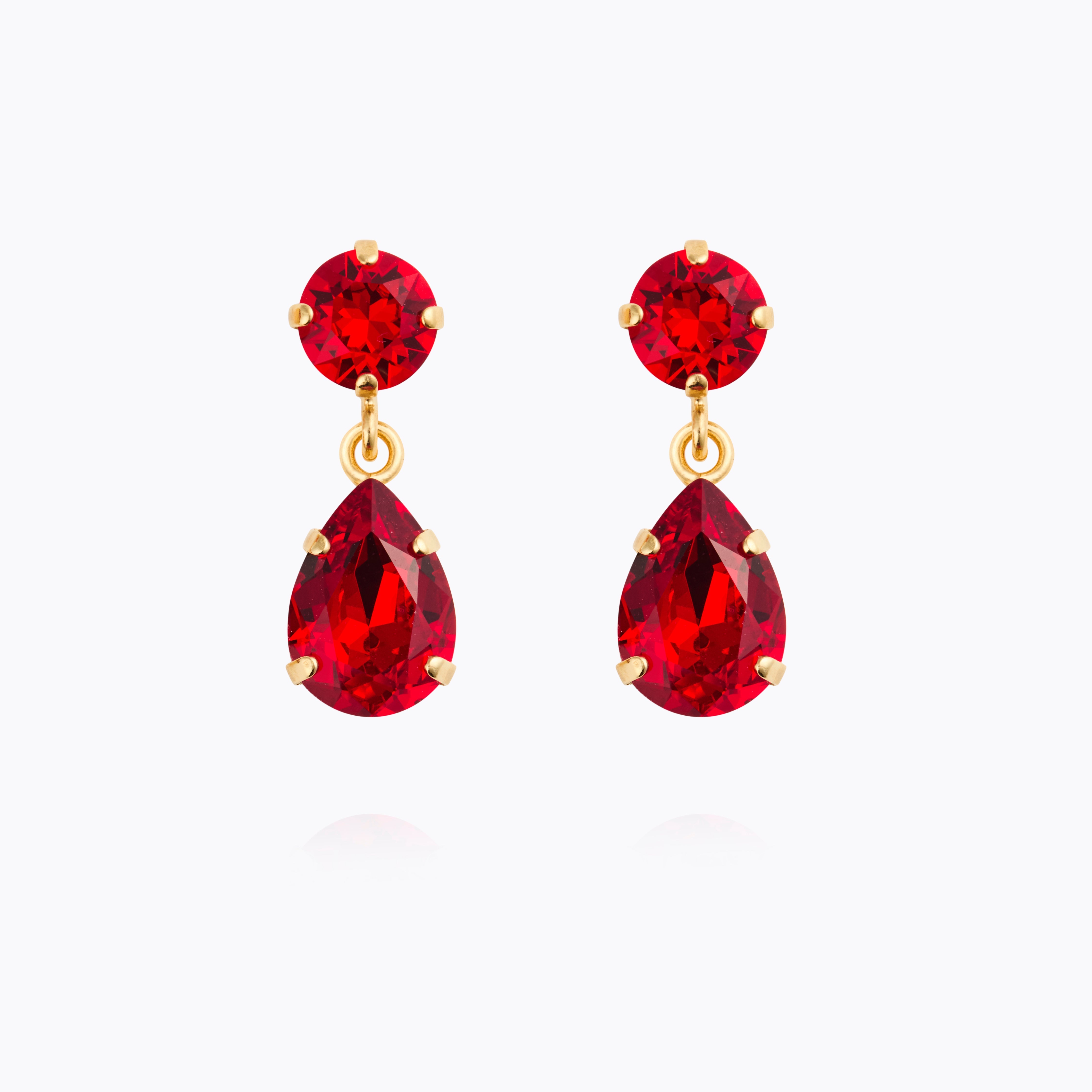 Caroline Svedbom - Mini Drop Earrings Light Siam Gold