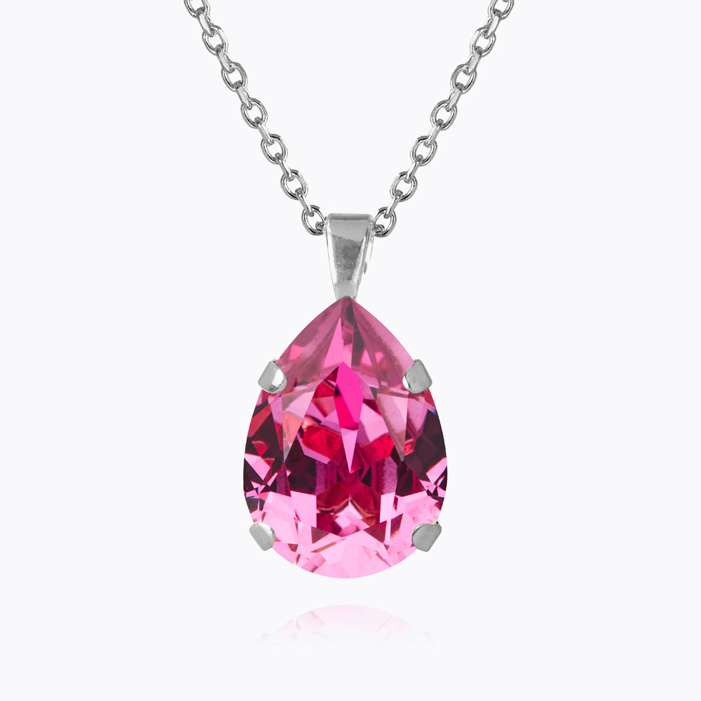 Caroline Svedbom - Mini Drop Necklace Dark Rose Rhodium