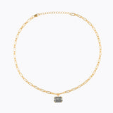 Caroline Svedbom - Mini Lydia Necklace Black Diamond Gold