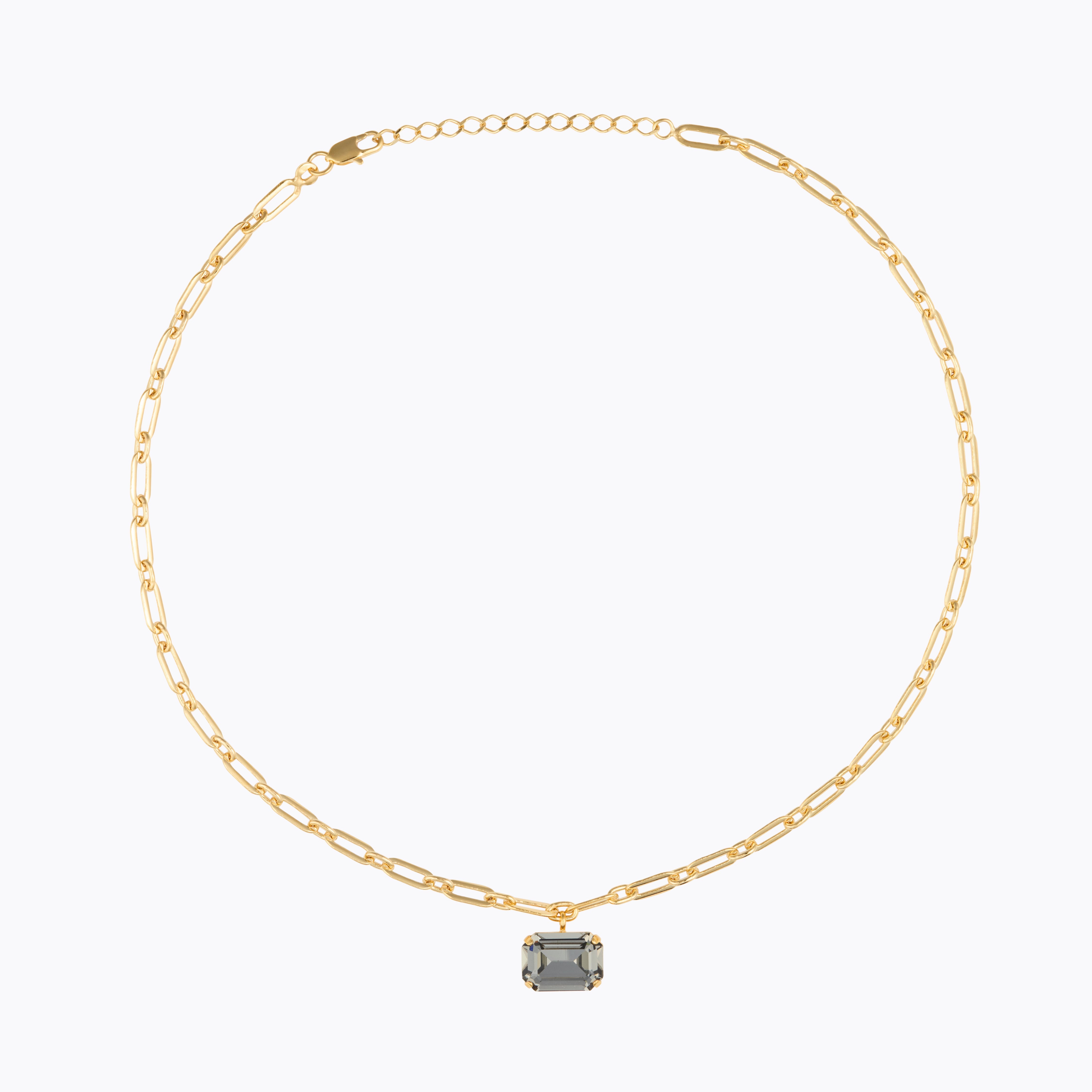 Caroline Svedbom - Mini Lydia Necklace Black Diamond Gold