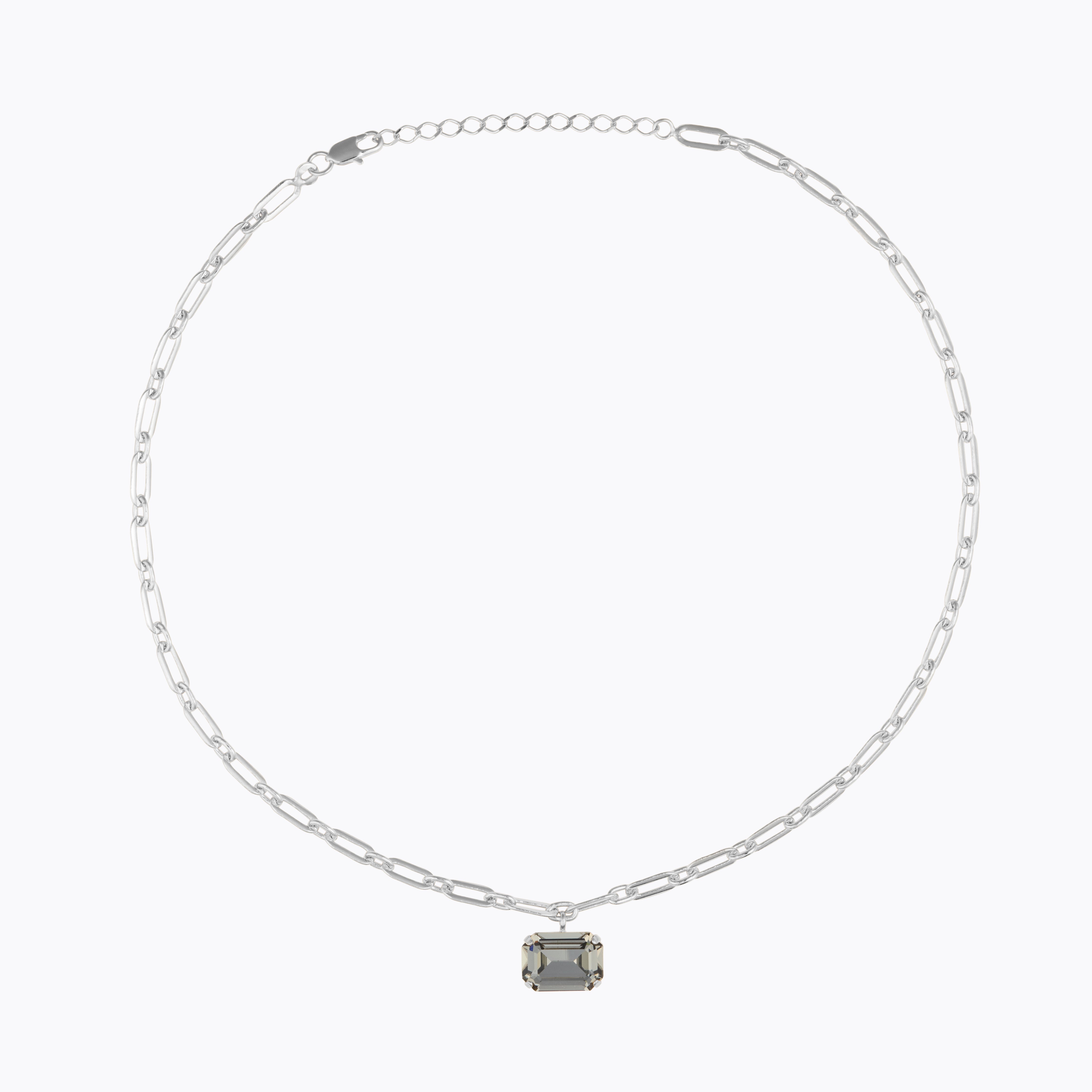 Caroline Svedbom - Mini Lydia Necklace Black Diamond Rhodium