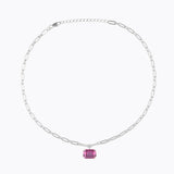 Caroline Svedbom - Mini Lydia Necklace Dark Rose Rhodium