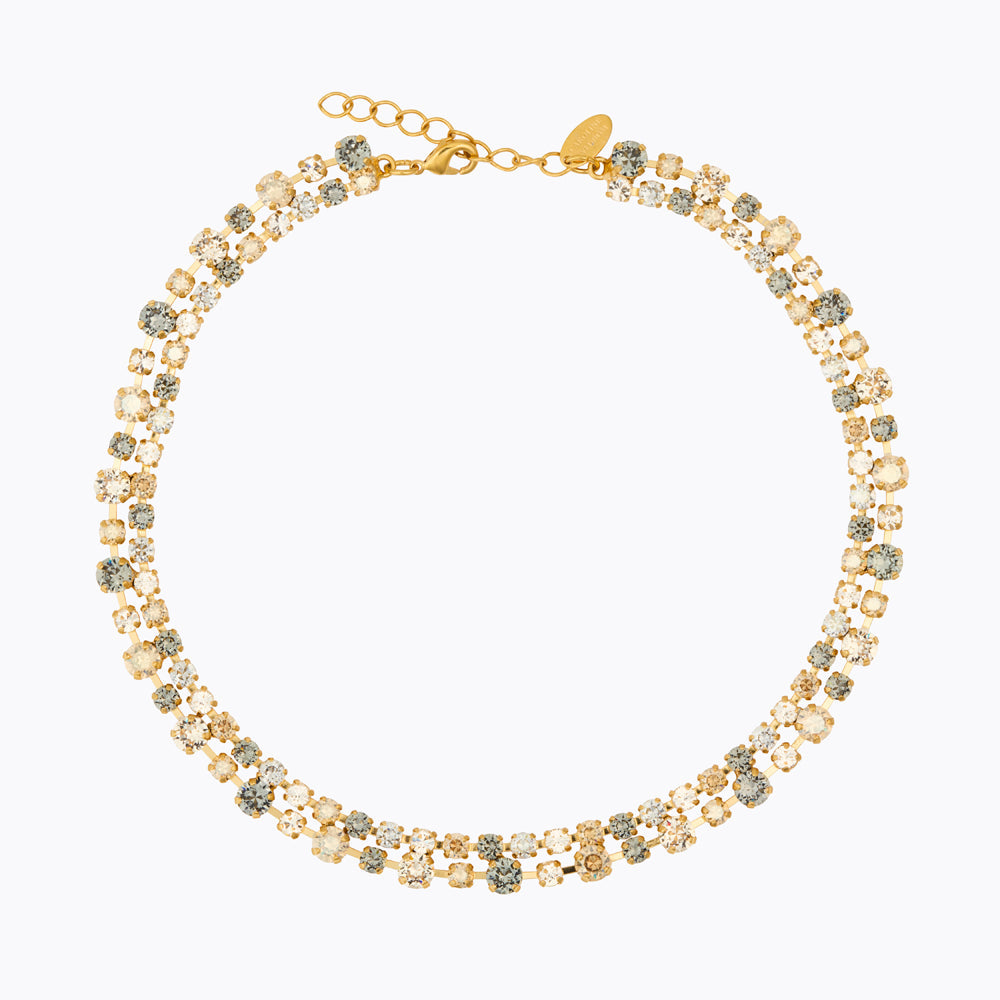 Caroline Svedbom - Mini Pomona Necklace Black Golden Combo Gold