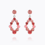 Caroline Svedbom - Mini Delia Earrings Light Coral Combo Rhodium