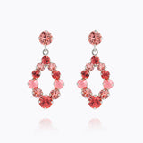 Caroline Svedbom - Mini Delia Earrings Light Coral Combo Rhodium