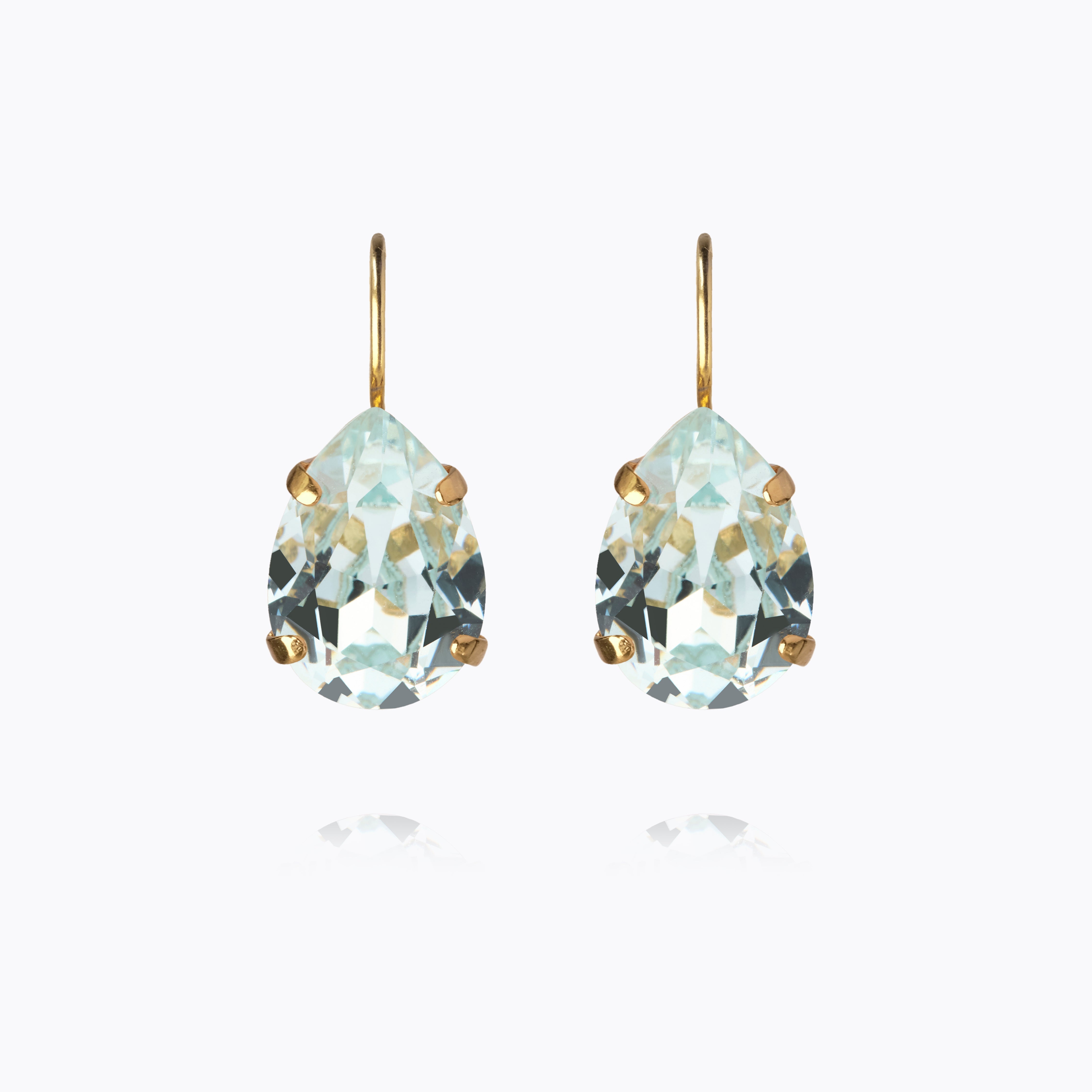 Caroline Svedbom - Mini Drop Clasp Earrings Light Azore Gold