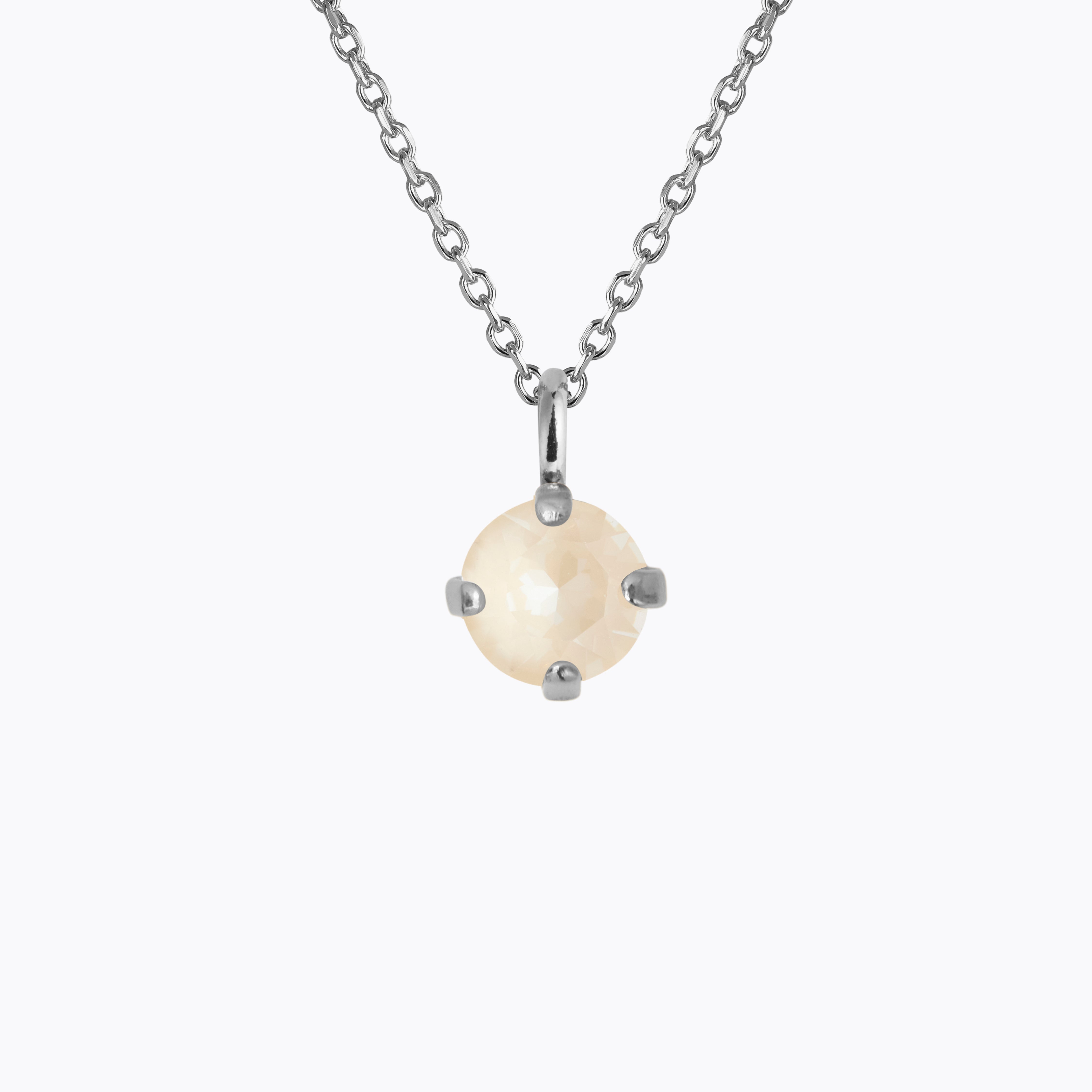 Caroline Svedbom - Natti Stud Necklace Linen Ignite Rhodium