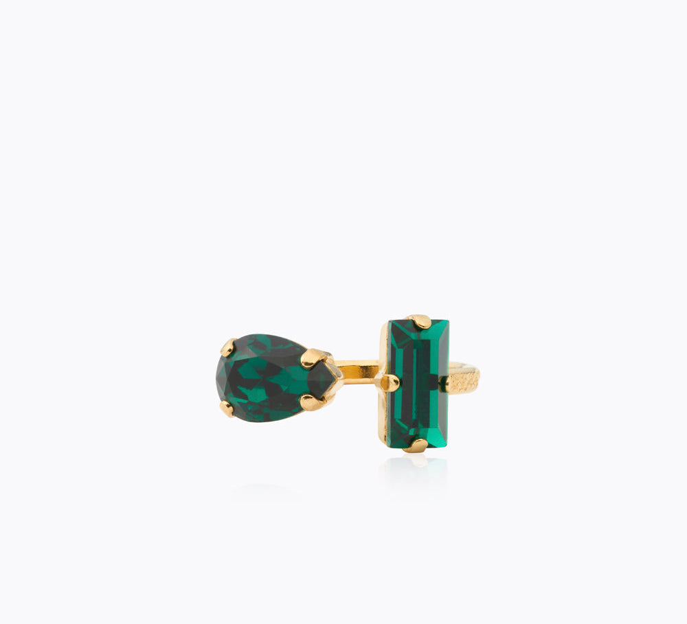 Caroline Svedbom - Noelle Ring Emerald Gold
