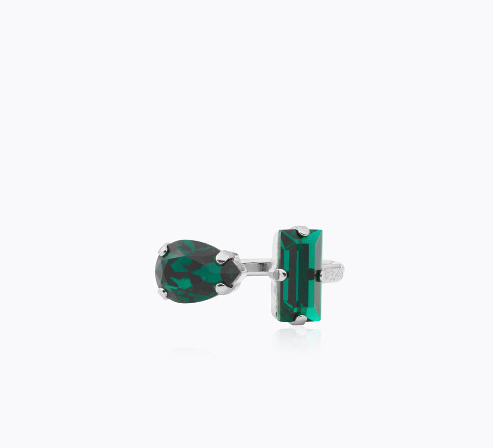 Caroline Svedbom - Noelle Ring Emerald Rhodium