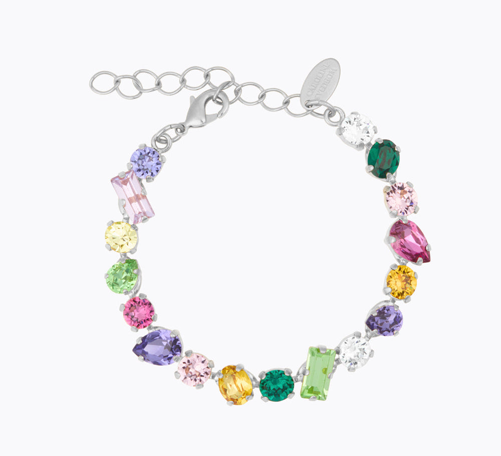 Caroline Svedbom - Noelle Statement Bracelet Festive Combo Rhodium