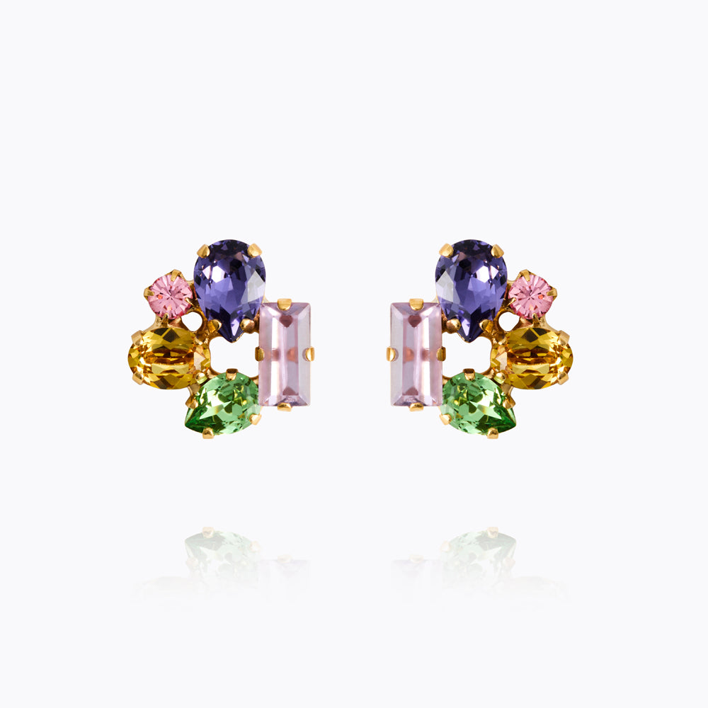 Caroline Svedbom - Noelle Stud Earrings Festive Combo Gold