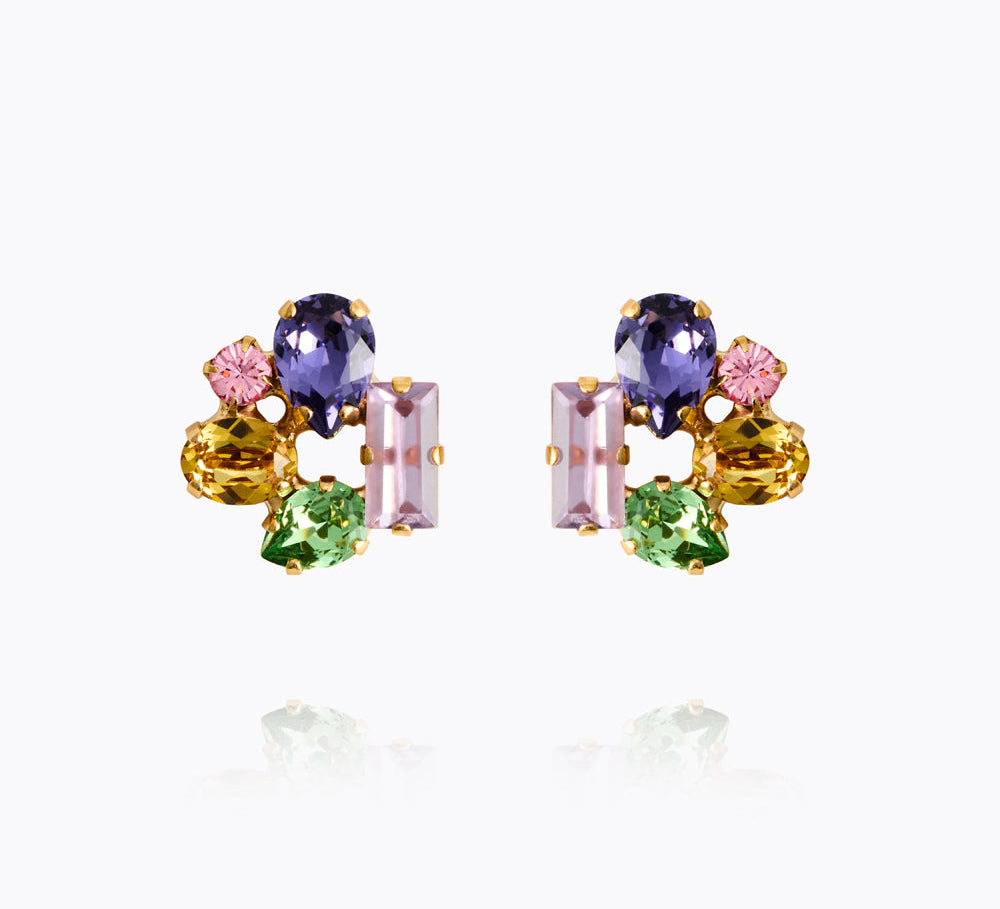 Caroline Svedbom - Noelle Stud Earrings Festive Combo Gold