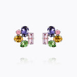 Caroline Svedbom - Noelle Stud Earrings Festive Combo Rhodium