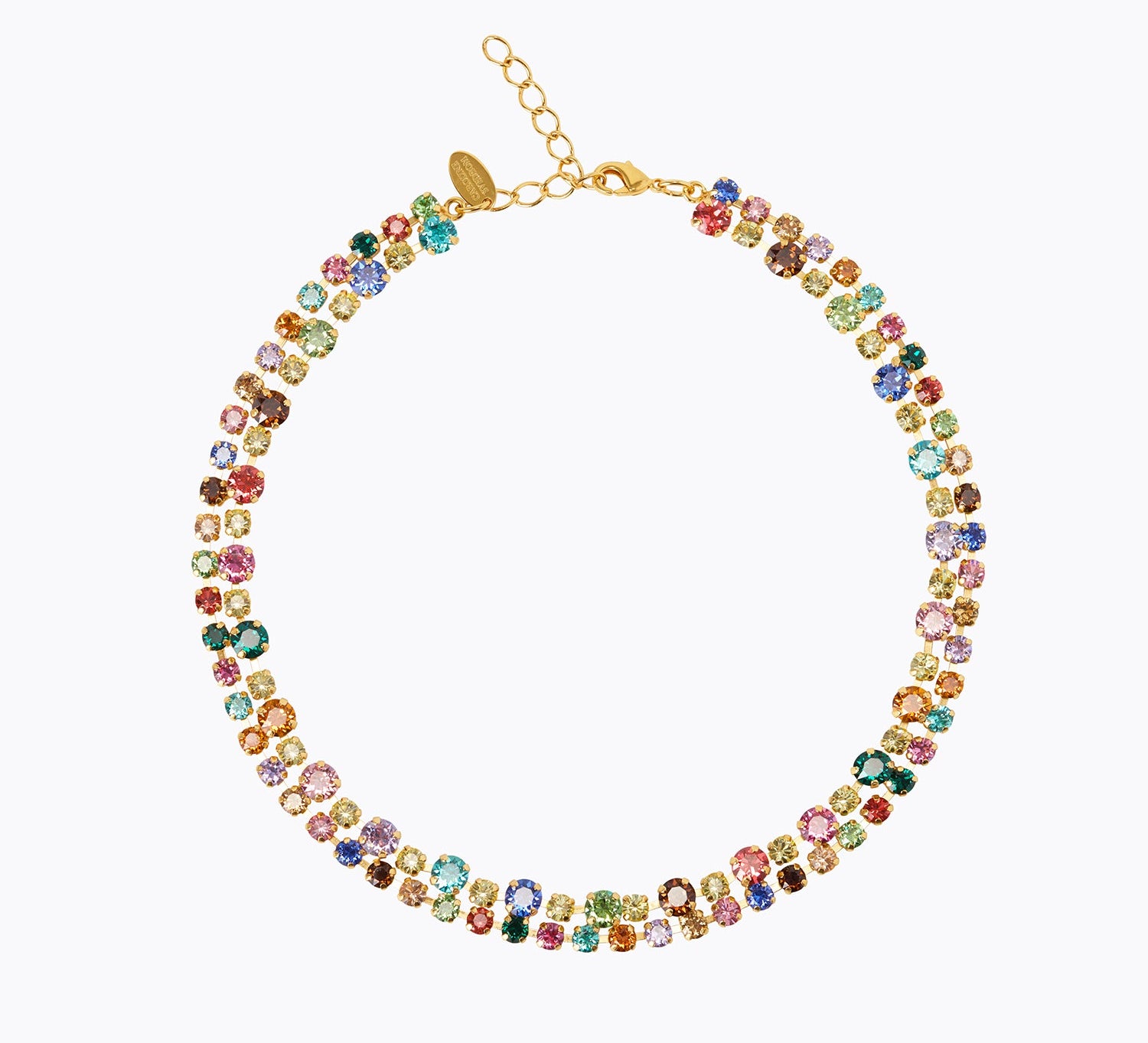 Caroline Svedbom - Mini Pomona Necklace Rainbow Combo Gold
