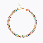Caroline Svedbom - Mini Pomona Necklace Rainbow Combo Gold
