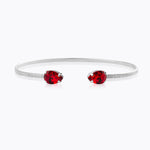 Caroline Svedbom - Petite Drop Bracelet Light Siam Rhodium