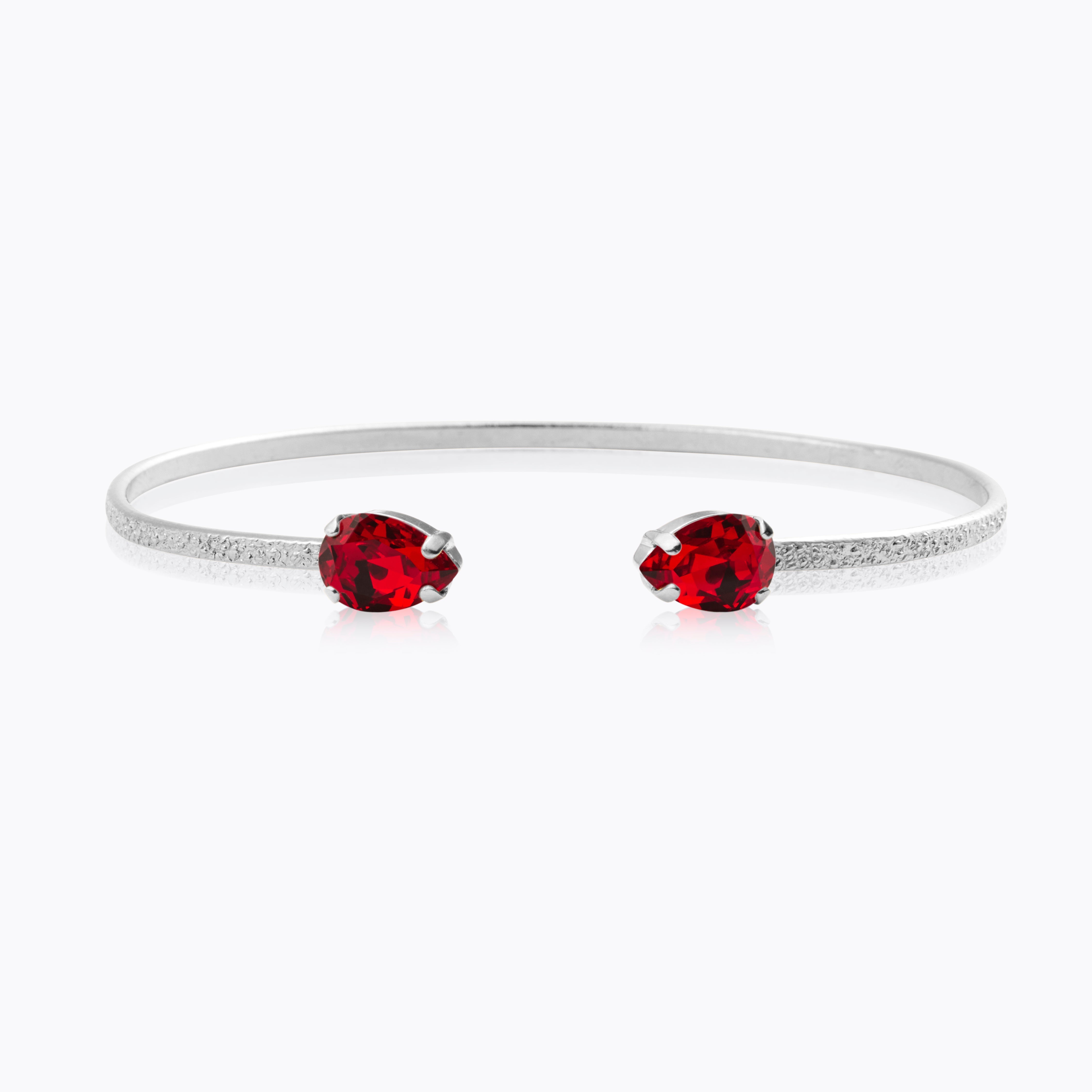 Caroline Svedbom - Petite Drop Bracelet Light Siam Rhodium