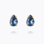 Caroline Svedbom - Petite Drop Stud Earrings Denim Blue Gold
