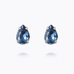 Caroline Svedbom - Petite Drop Stud Earrings Denim Blue Rhodium