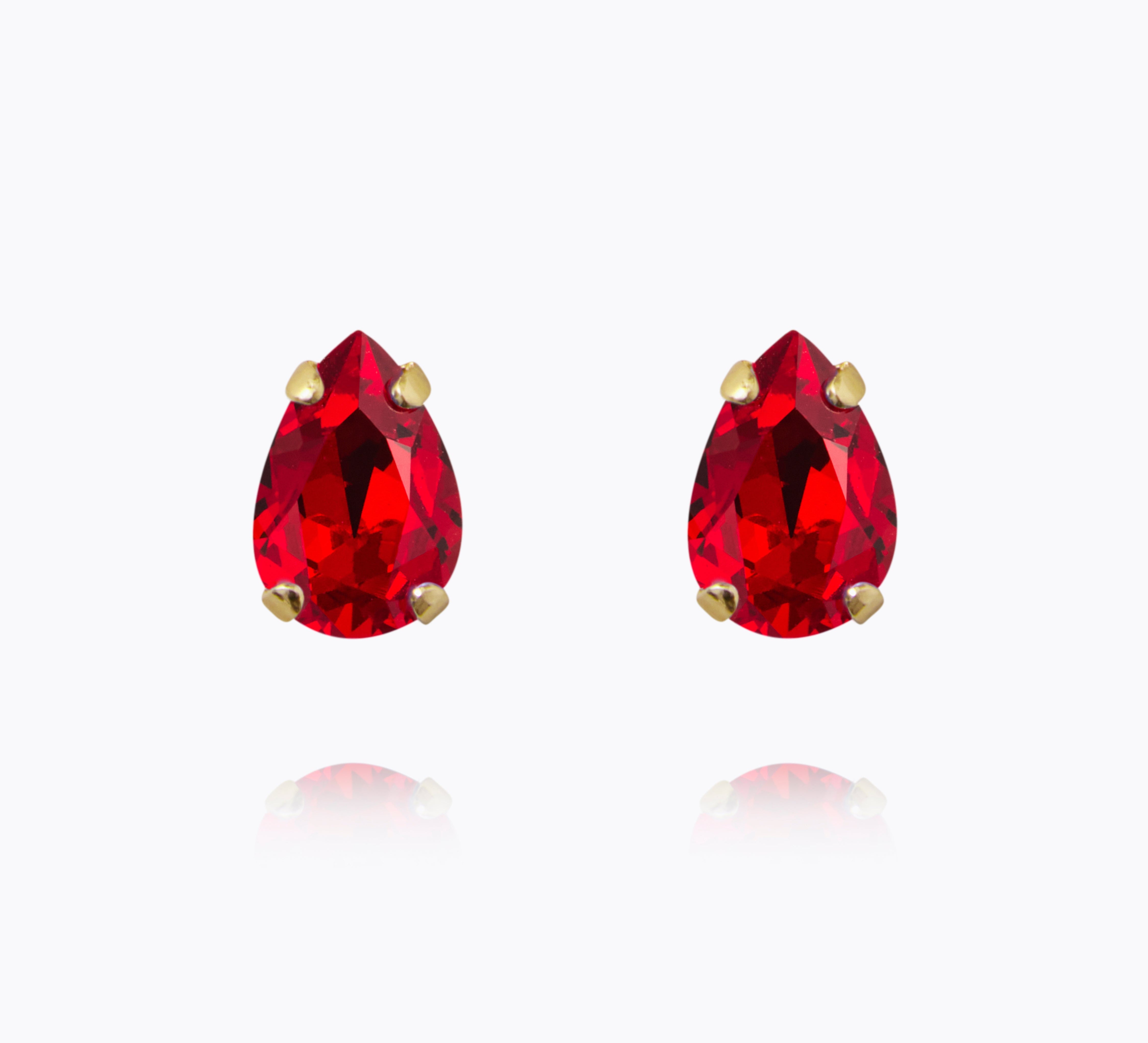 Caroline Svedbom - Petite Drop Stud Earrings Light Siam Gold