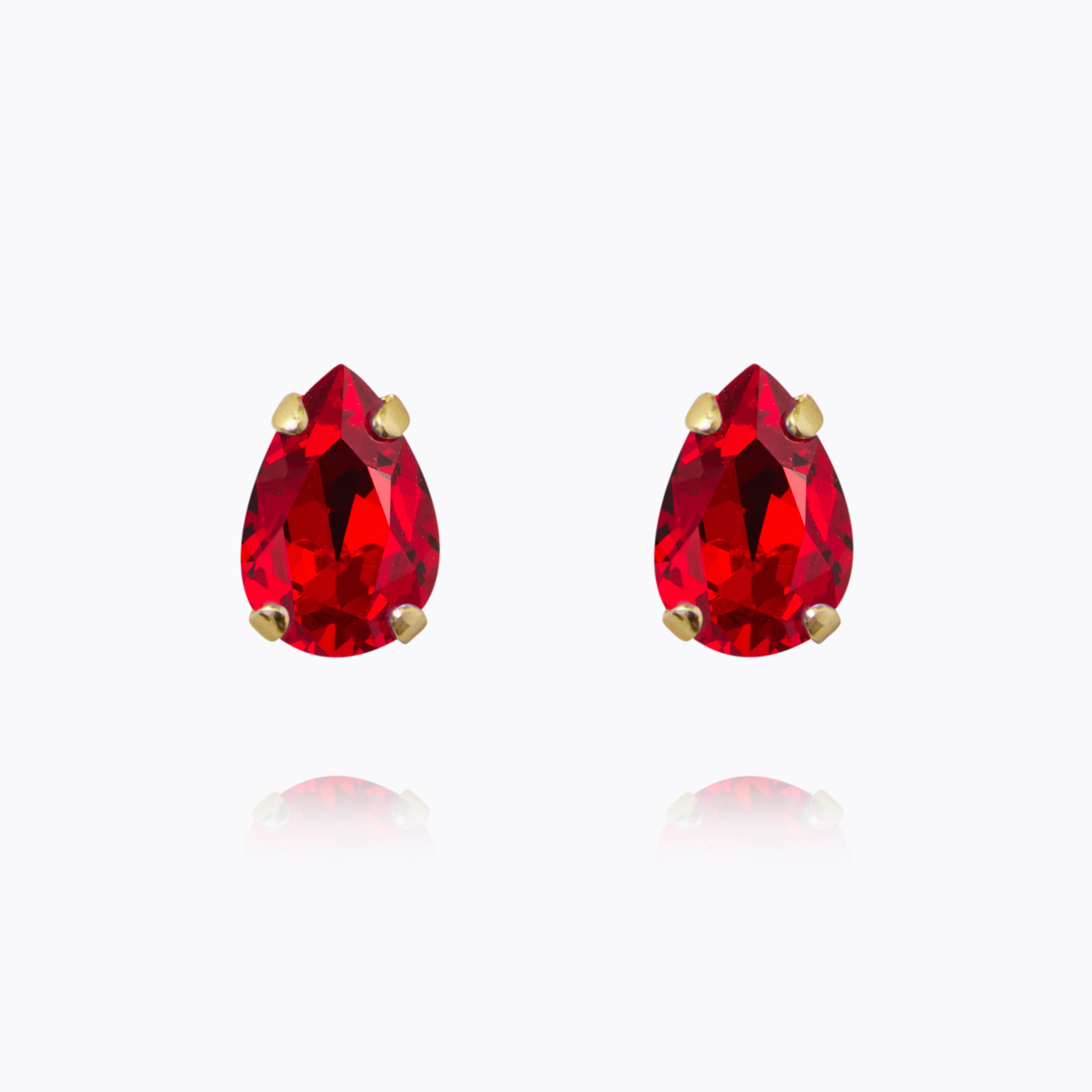 Caroline Svedbom - Petite Drop Stud Earrings Light Siam Gold