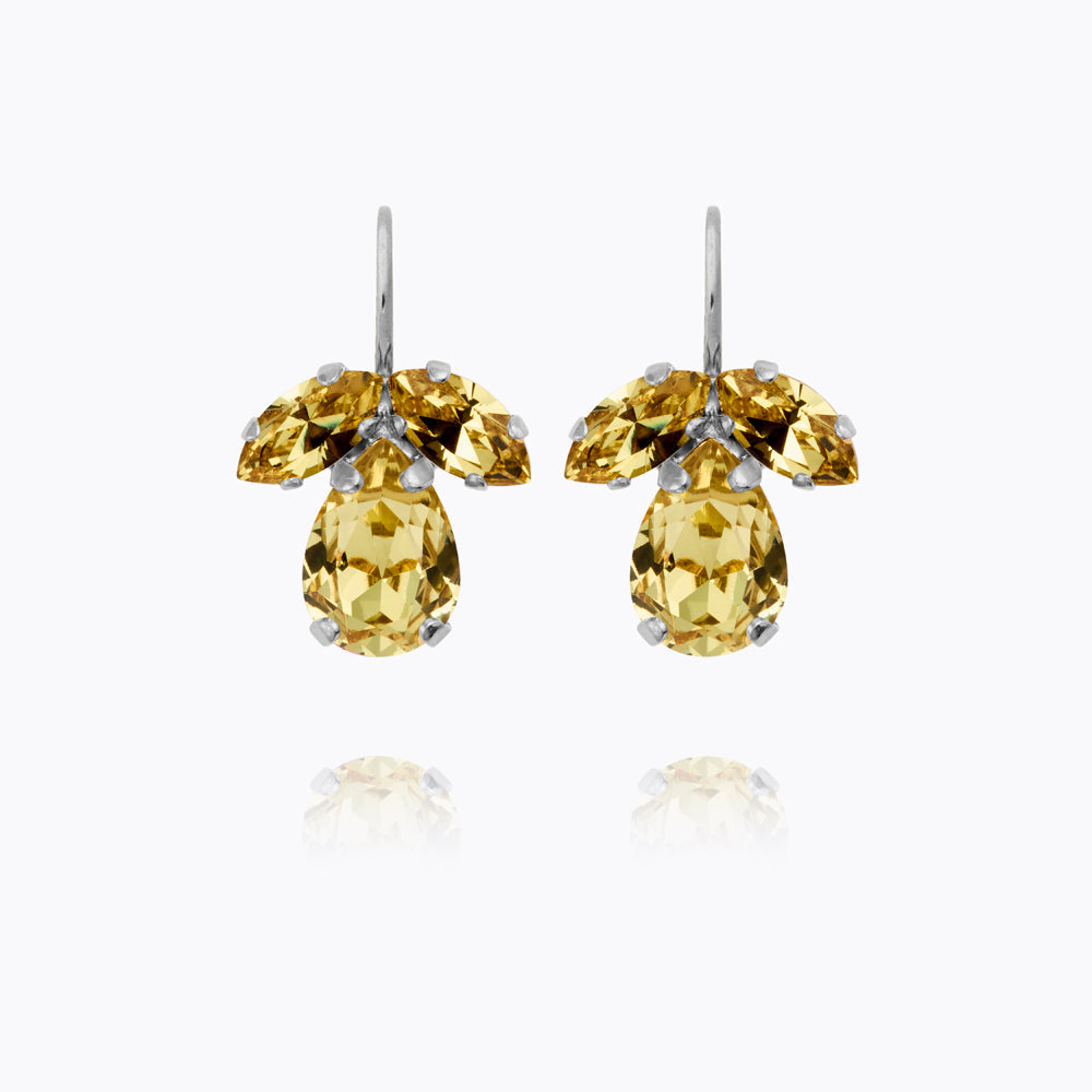 Caroline Svedbom - Petite Timo Earrings Dark Jonquil Rhodium