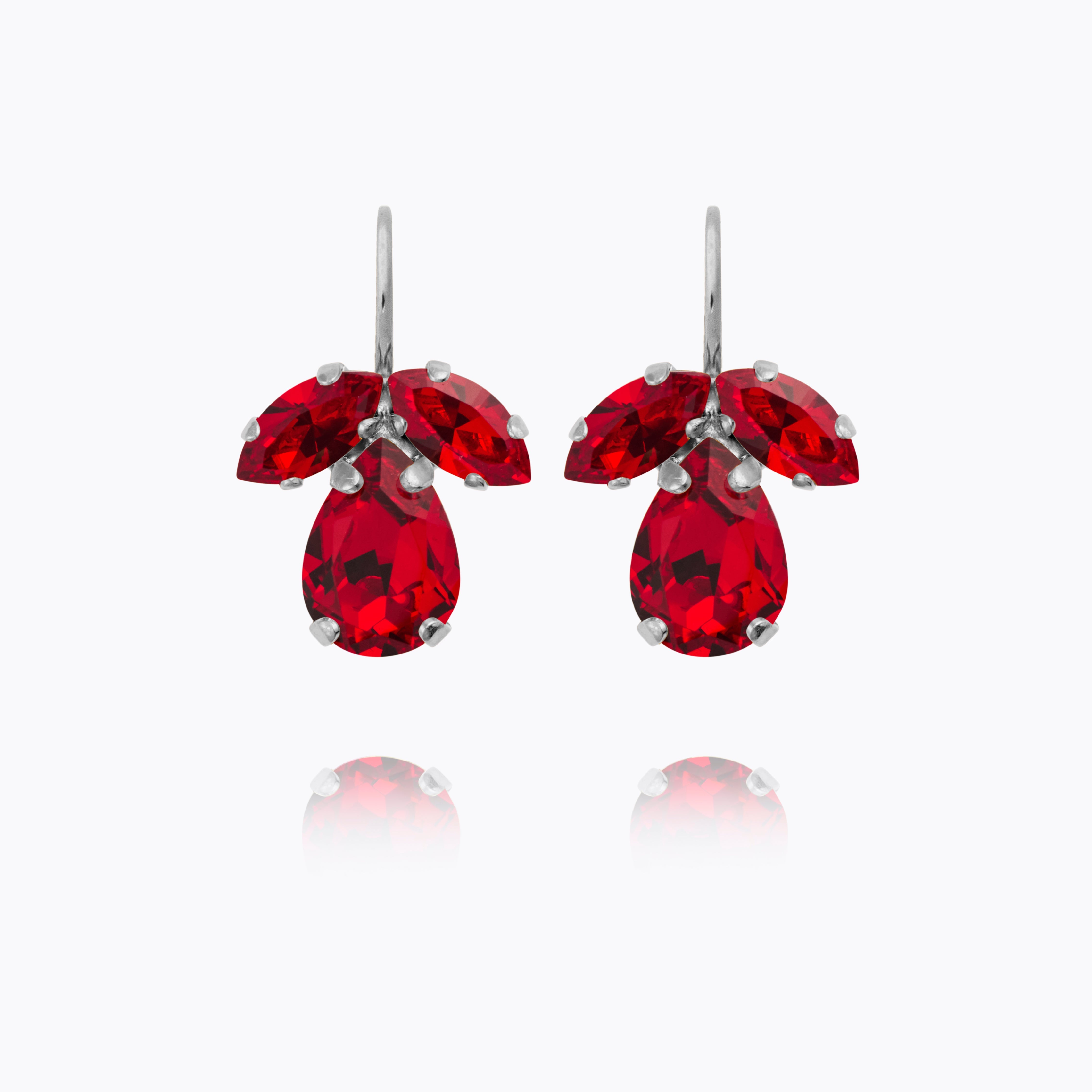 Caroline Svedbom - Petite Timo Earrings Light Siam Rhodium
