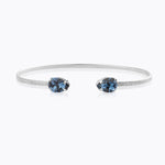 Caroline Svedbom - Petite Drop Bracelet Denim Blue Rhodium