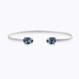 Caroline Svedbom - Petite Drop Bracelet Denim Blue Rhodium