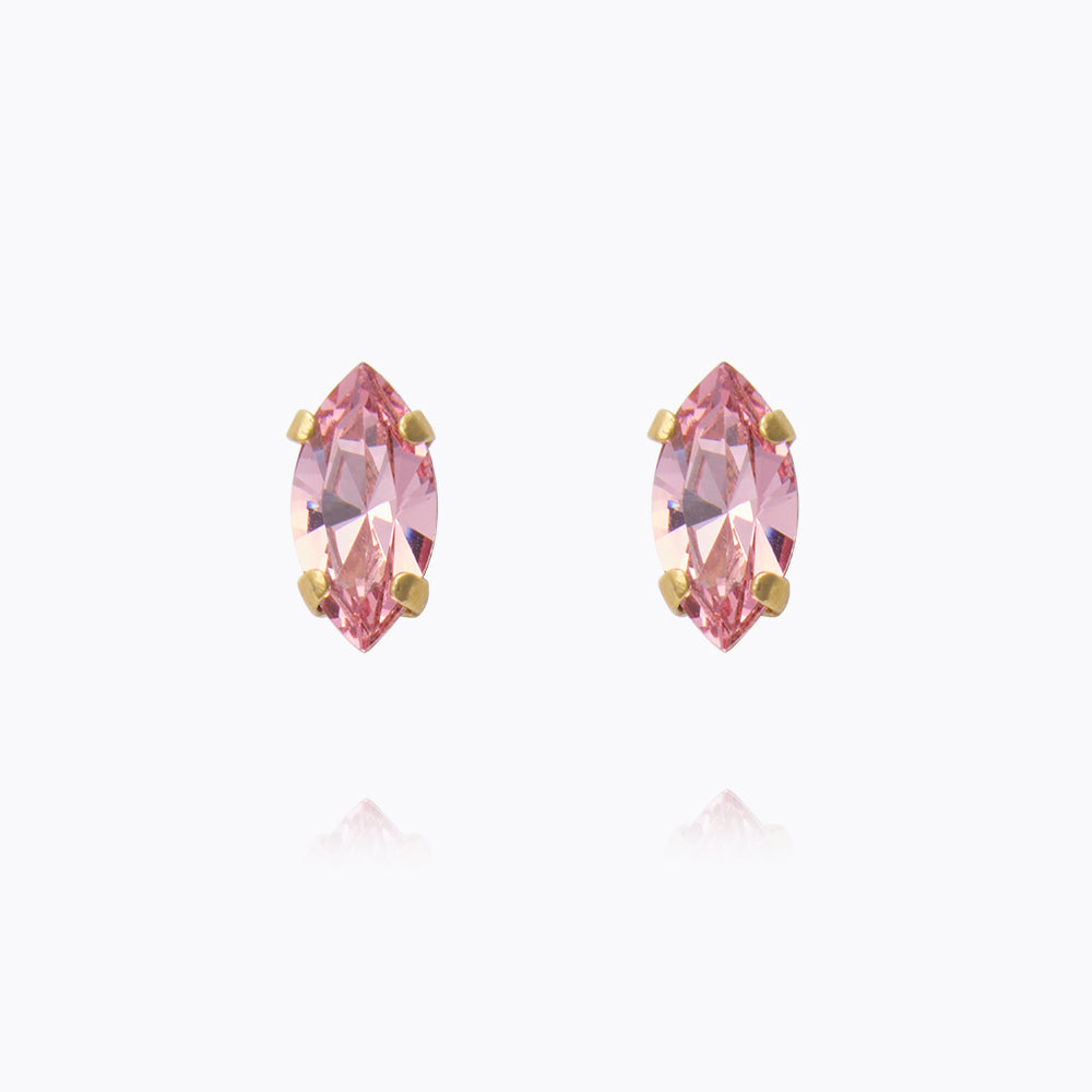 Caroline Svedbom - Petite Navette Earrings Light Rose Gold