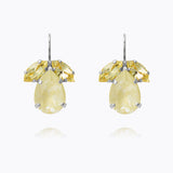 Caroline Svedbom - Timo Earrings Soft Yellow Combo Rhodium