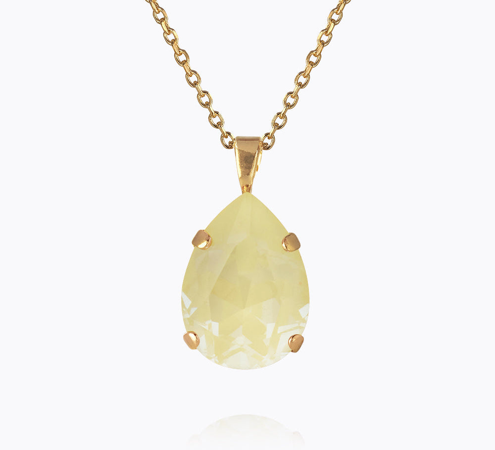 Caroline Svedbom - Mini Drop Necklace Soft Yellow Gold