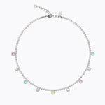 Caroline Svedbom - Millie Necklace Soft Pastel Combo Rhodium