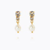 Caroline Svedbom - Pearl Wishes Earrings Pearl Crystal Gold
