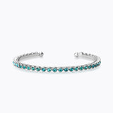 Caroline Svedbom - Siri Bangle Aquamarine Rhodium