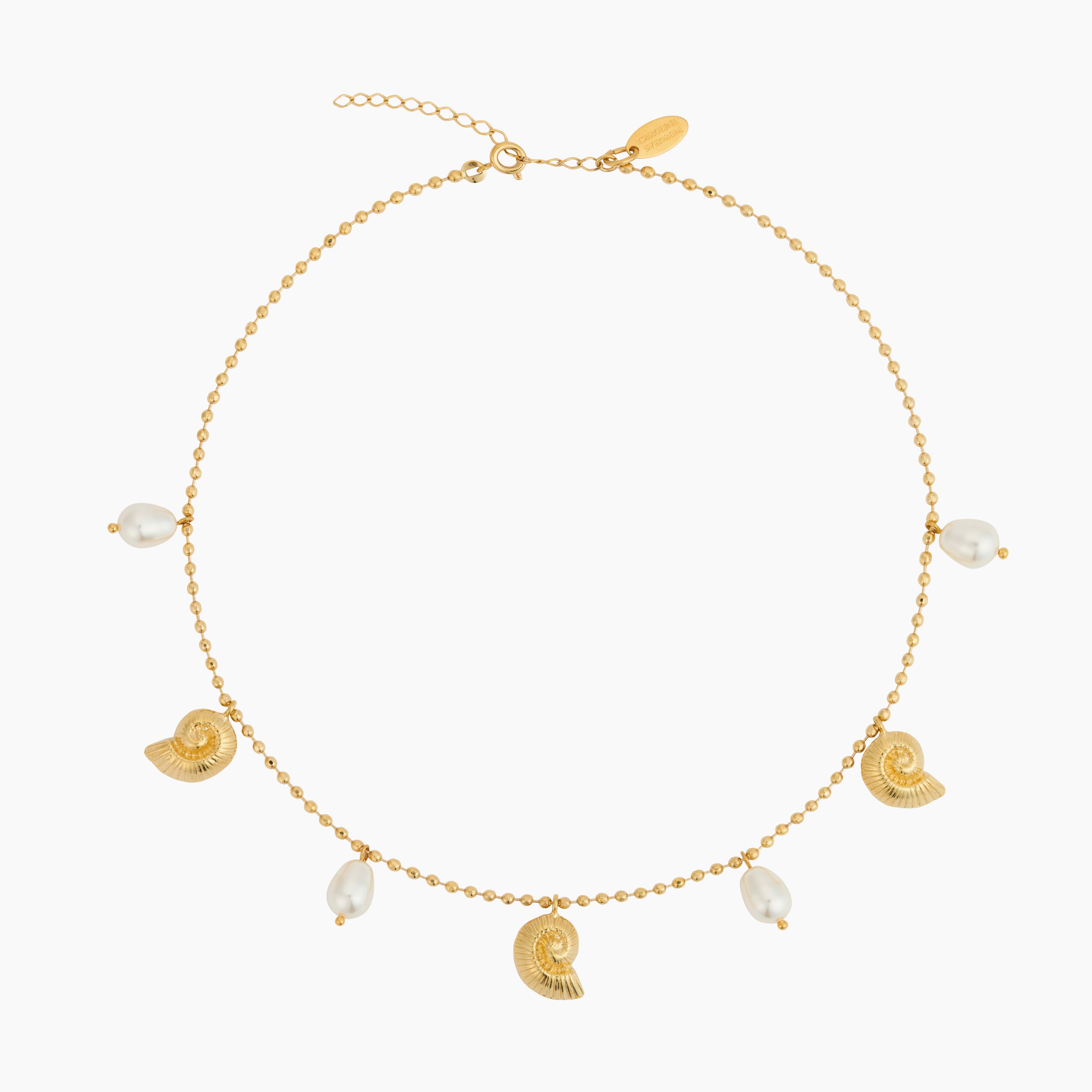 Caroline Svedbom - Seadora Necklace Pearl Gold