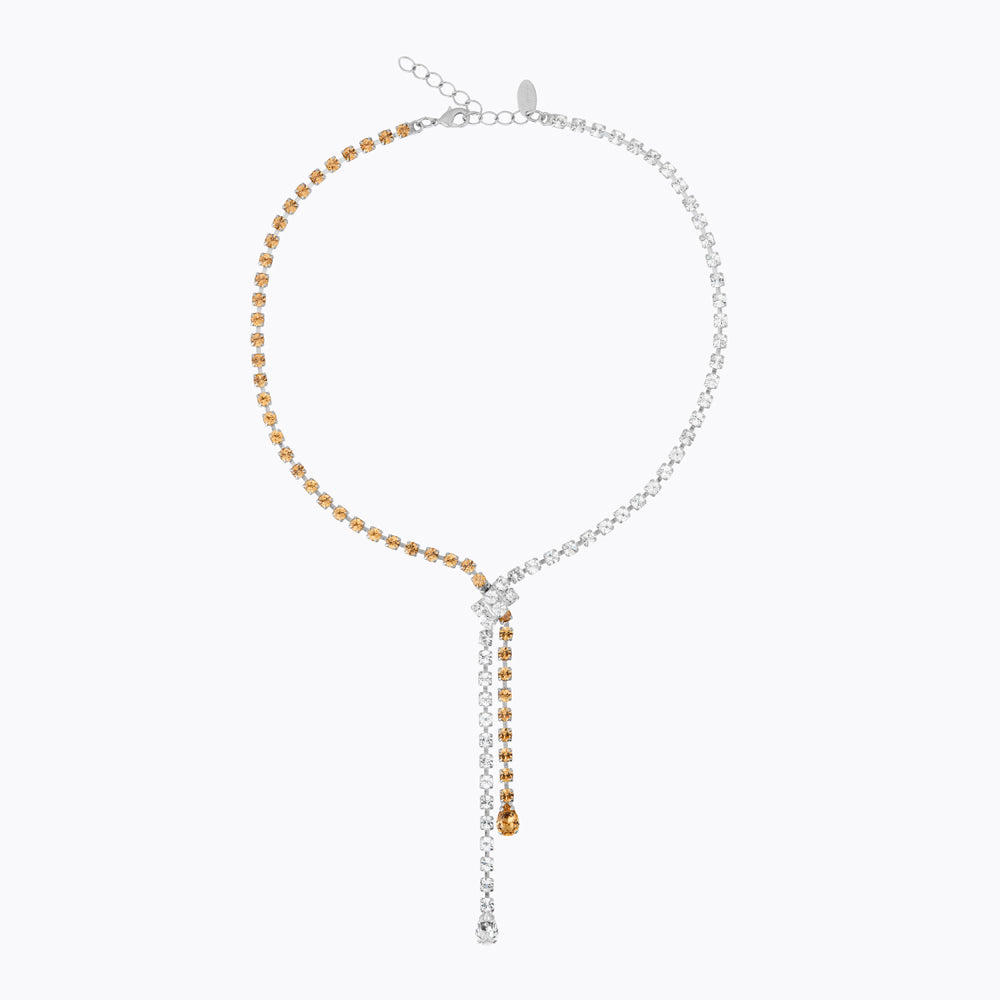 Caroline Svedbom - Yvette Necklace Topaz Combo Rhodium
