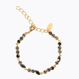 Caroline Svedbom - Alelia Bracelet Jet Combo Gold