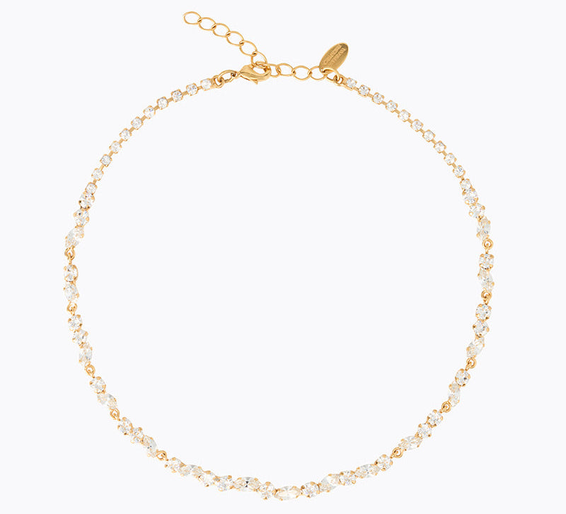 Caroline Svedbom - Alelia Necklace Crystal Gold