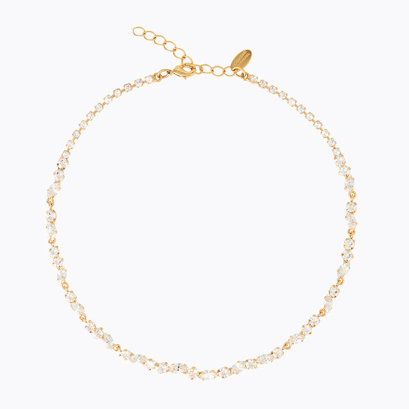 Caroline Svedbom - Alelia Necklace Crystal Gold