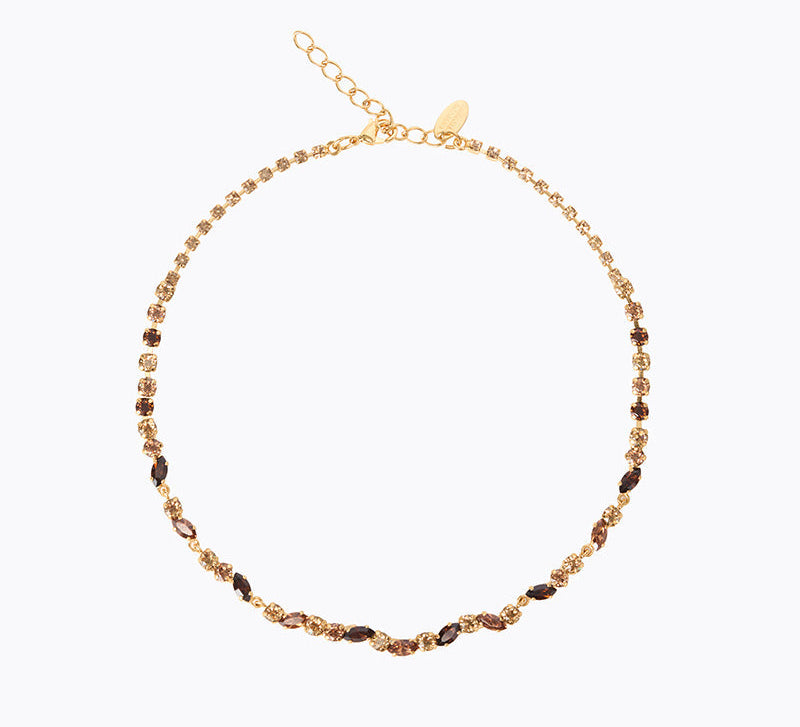 Caroline Svedbom - Alelia Necklace Rec Topaz Combo Gold
