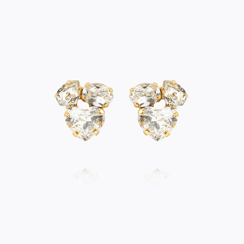 Caroline Svedbom - Amour Earrings Crystal Gold