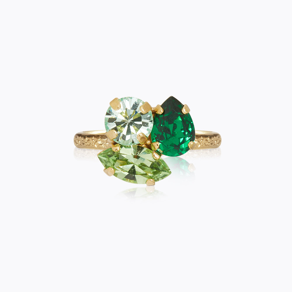 Caroline Svedbom - Ana Ring Majestic Green Combo Gold