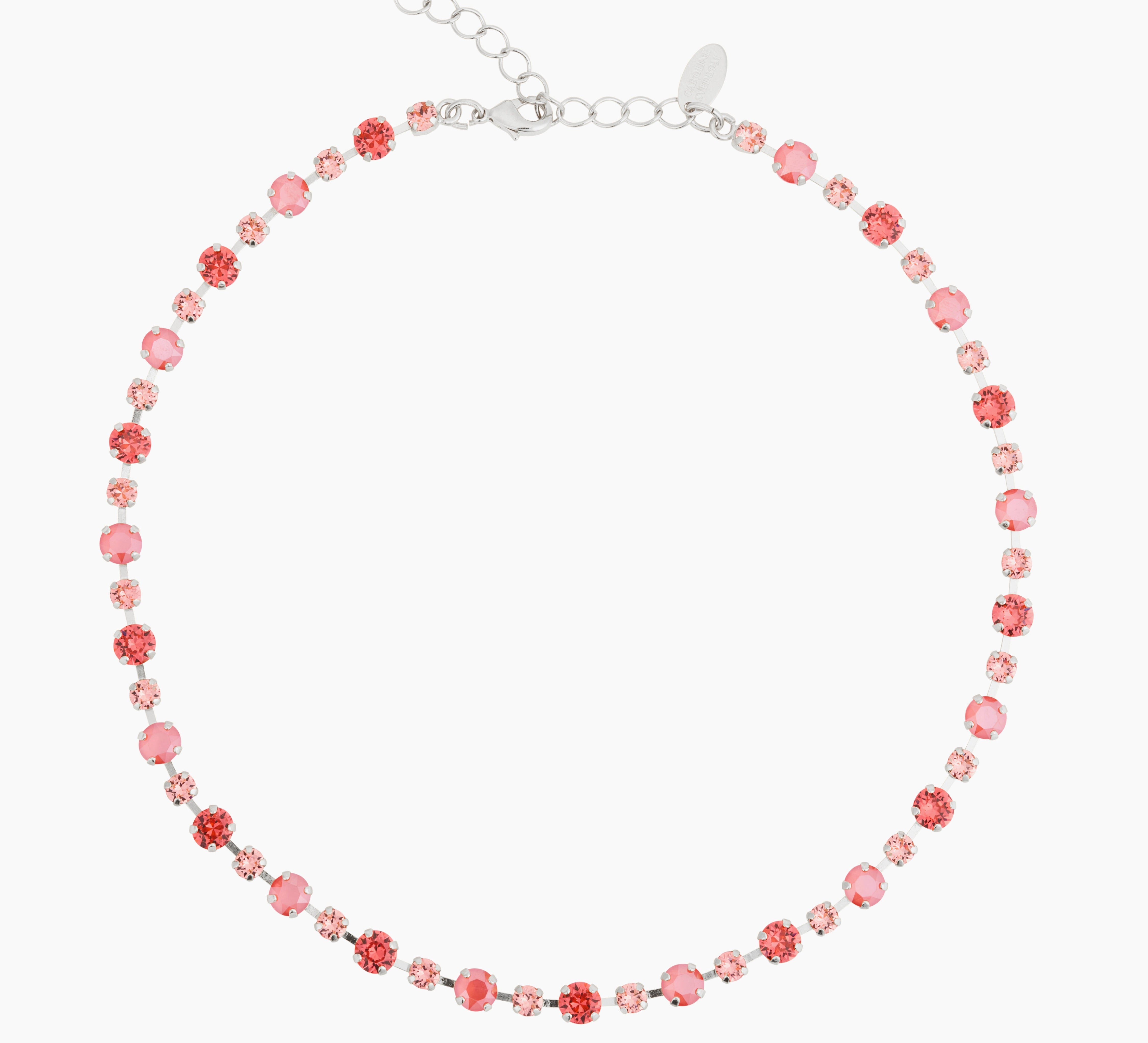 Caroline Svedbom - Calanthe Necklace Light Coral Combo Rhodium