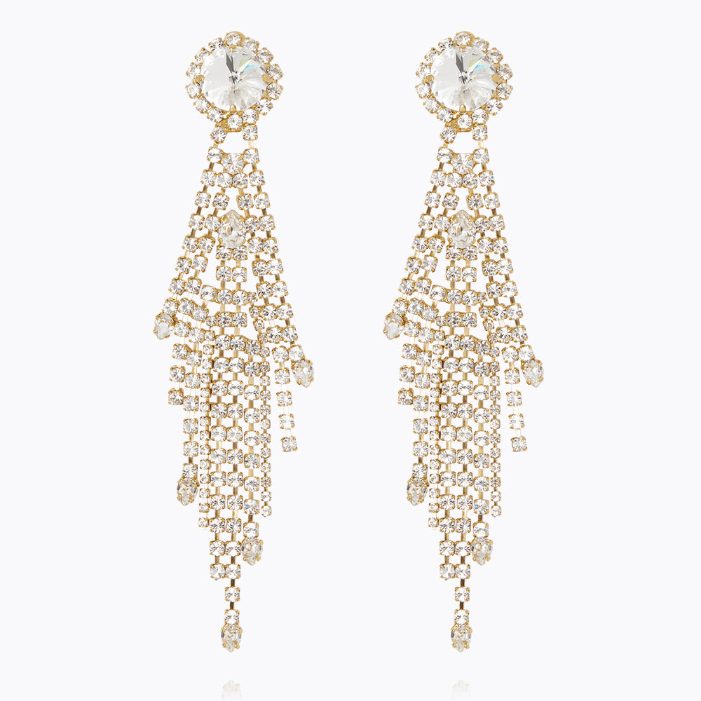 Caroline Svedbom - Cinderella Earrings Crystal Gold