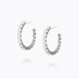 Caroline Svedbom - Crystal Navette Loopearrings Crystal Rhodium