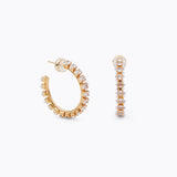 Caroline Svedbom - Crystal Navette Loopearrings Crystal Gold