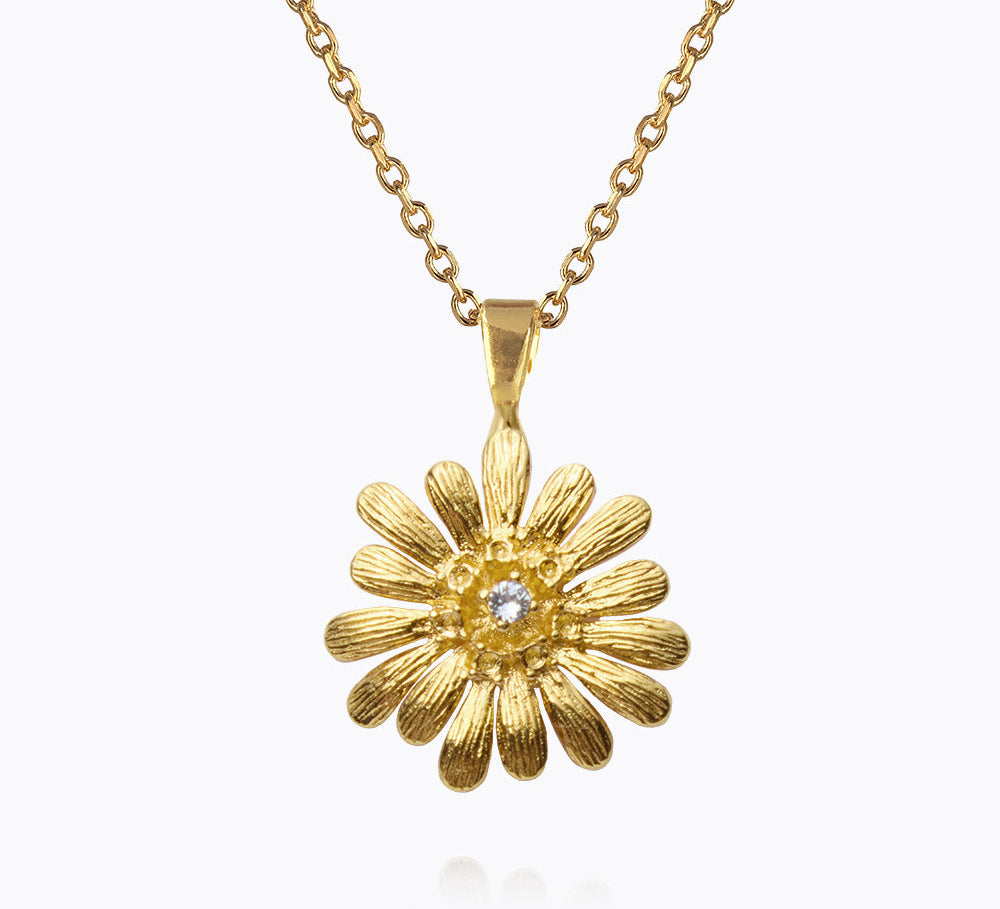 Caroline Svedbom - Daisy Necklace Crystal Gold