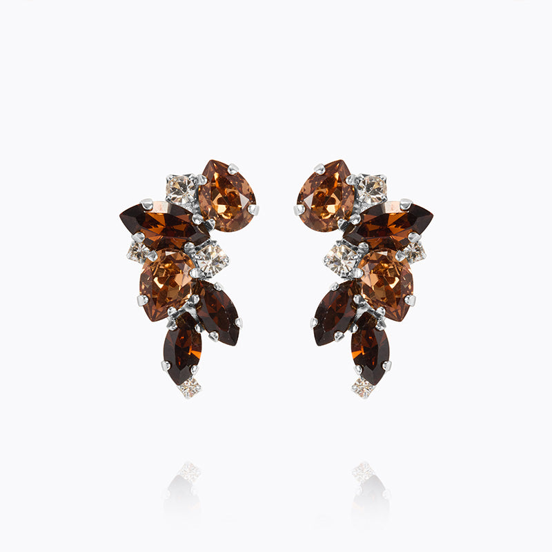 Caroline Svedbom - Demi Earrings Rec Topaz Combo Rhodium