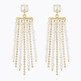 Caroline Svedbom - Donna Earrings Pearl Crystal Gold